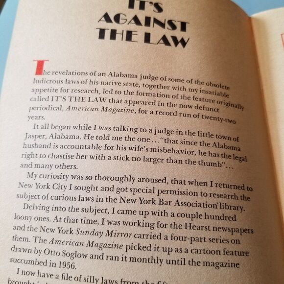 Its against the law booklet from Reader's Digest 1971 - Picture 4 of 5
